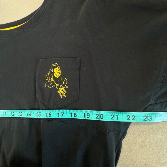 PINK Victorias Secret Arizona State University ASU Sun Devils Gold Sequin Shirt - Picture 10 of 12